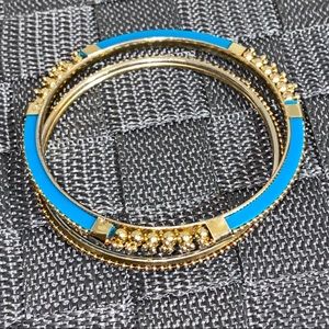 Bohemian Goldtone Set of 2 Bangles